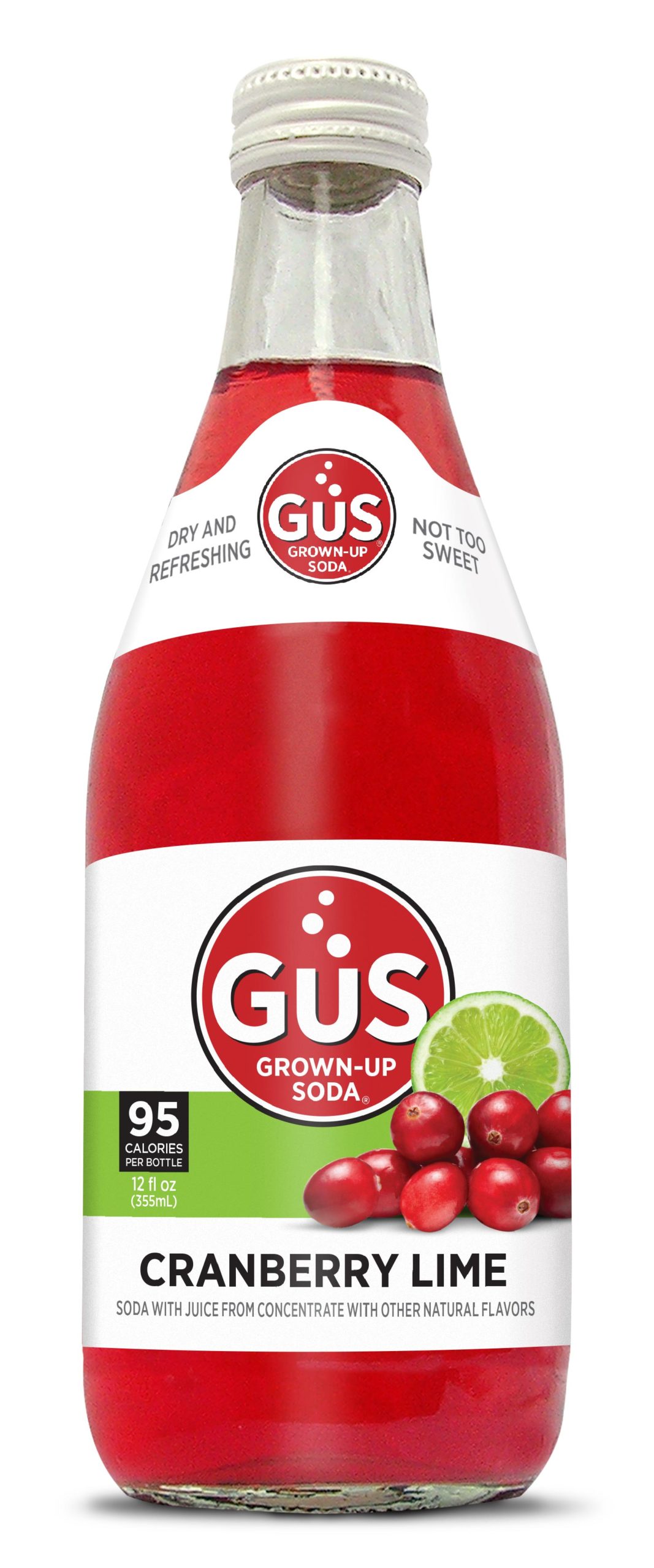 GuS Cranberry Lime Soda