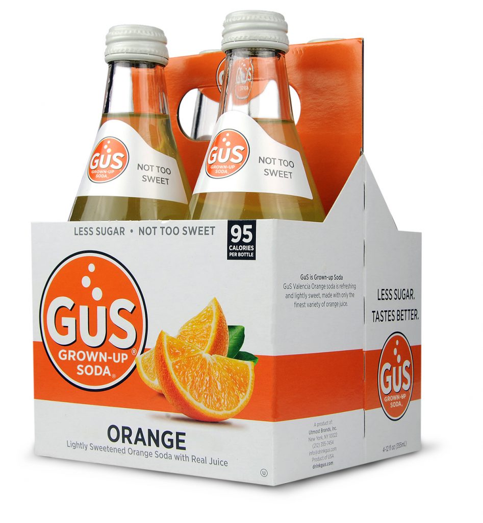 ORANGE - GuS Soda - Less Sugar • Not Too Sweet